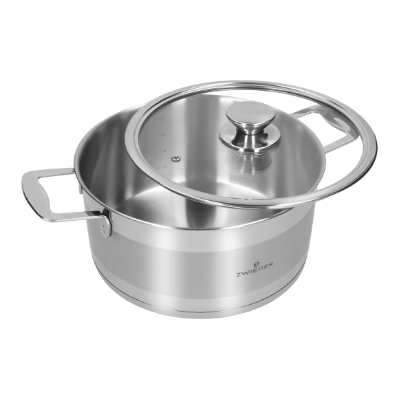 ZWIEGER CALDO Garnek 4,6 l z pokrywką 24 cm całostalowy