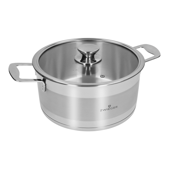 ZWIEGER CALDO Garnek 4,6 l z pokrywką 24 cm całostalowy