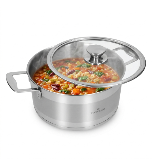 ZWIEGER CALDO Garnek 4,6 l z pokrywką 24 cm całostalowy