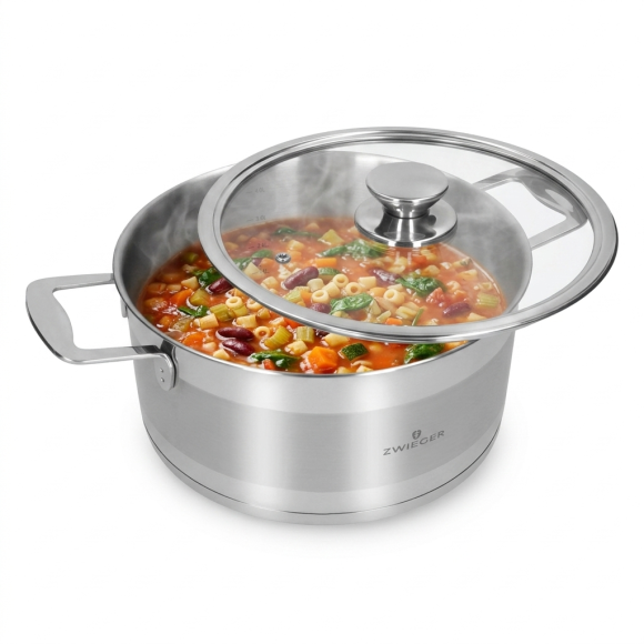 ZWIEGER CALDO Garnek 4,6 l z pokrywką 24 cm całostalowy