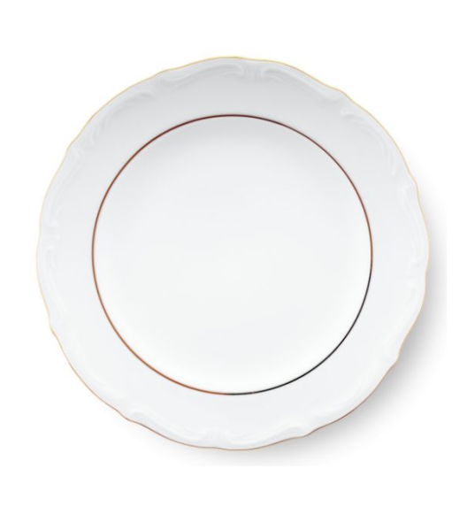 CHODZIEŻ MARIA TERESA B014 ZŁOTA LINIA | Talerz płytki 25 cm / porcelana