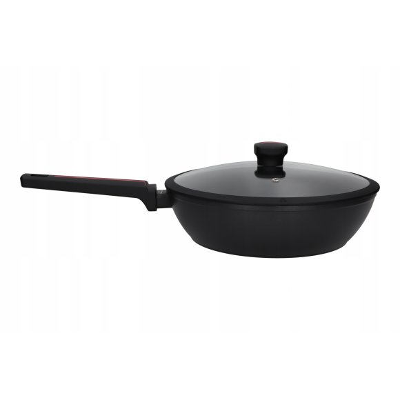 ZWIEGER RED LINE Patelnia głęboka z pokrywką 28 cm / powłoka nieprzywierająca TitanEX