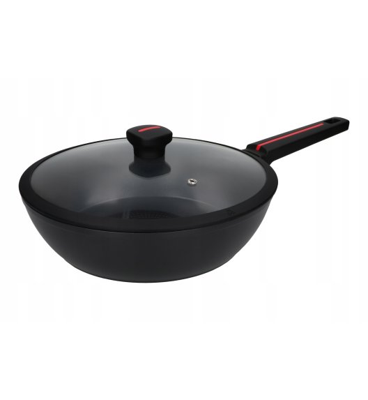 ZWIEGER RED LINE Patelnia głęboka z pokrywką 28 cm / powłoka nieprzywierająca TitanEX