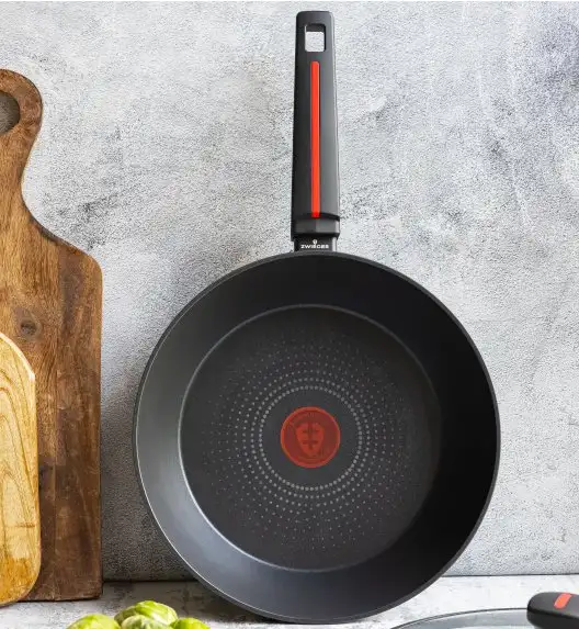 ZWIEGER RED LINE Patelnia głęboka z pokrywką 28 cm / powłoka nieprzywierająca TitanEX