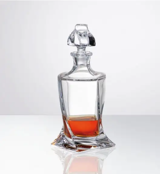 BOHEMIA QUADRO Karafka do whisky 770 ml / szkło kryształowe / CR1A500