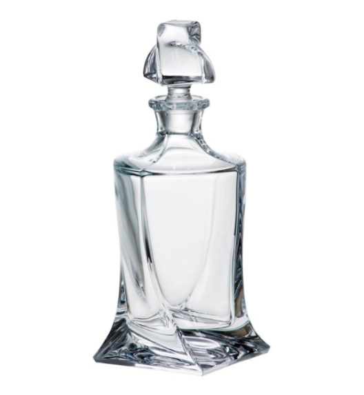 BOHEMIA QUADRO Karafka do whisky 770 ml / szkło kryształowe / CR1A500