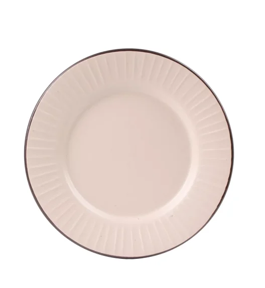 PRIMA DECO BRENTA Komplet obiadowy 18 el dla 6 os / kamionka / kaszmirowy mat