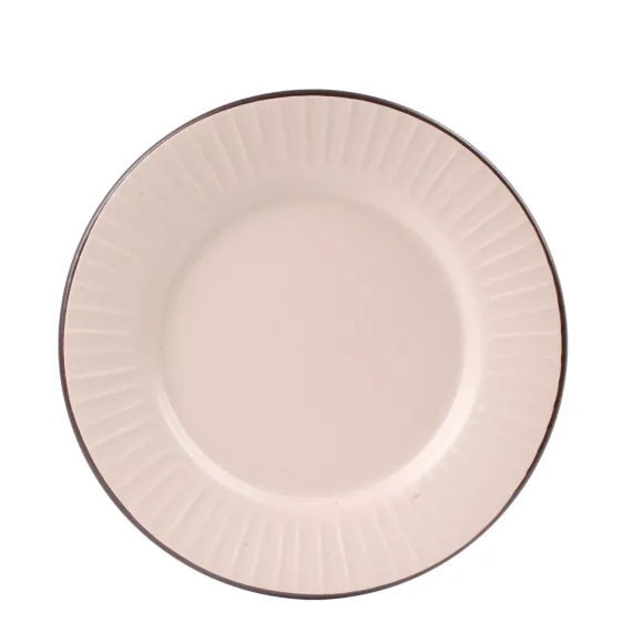 PRIMA DECO BRENTA Komplet obiadowy 18 el dla 6 os / kamionka / kaszmirowy mat