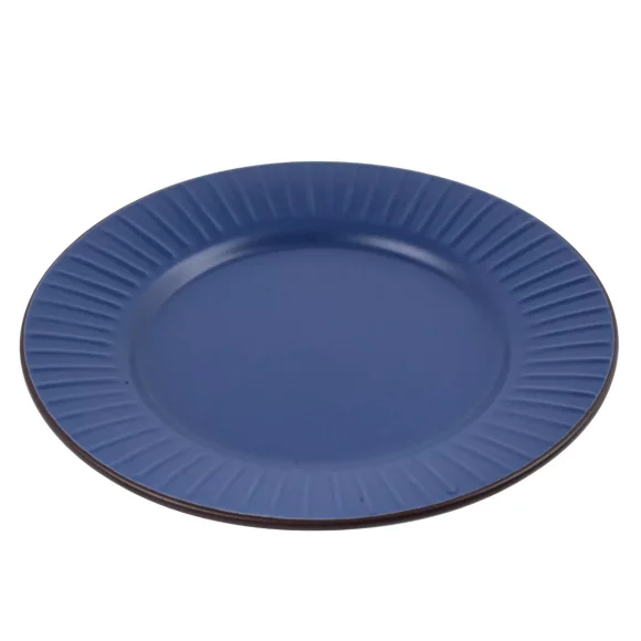 PRIMA DECO BRENTA Komplet obiadowy 36 el dla 12 os / kamionka / granatowy mat