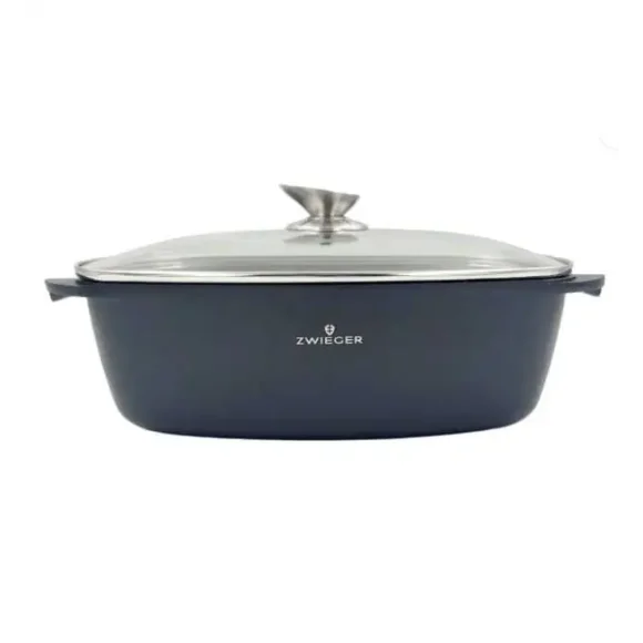 ZWIEGER CALDO Komplet garnki z pokrywkami 8 el (R16, 20, 24,28) + Brytfanna VERON