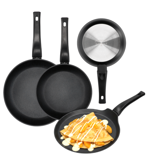 ZWIEGER CALDO Komplet patelnie 20, 24, 28 cm + naleśnikowa 26 cm