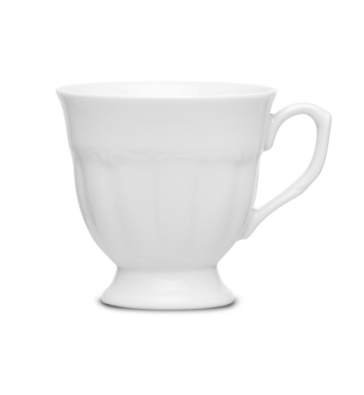 CHODZIEŻ MARIA TERESA C001 BIAŁA Filiżanka 210 ml  ze spodkiem / porcelana