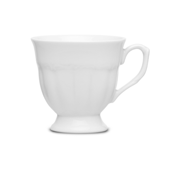 CHODZIEŻ MARIA TERESA C001 BIAŁA Filiżanka 210 ml  ze spodkiem / porcelana