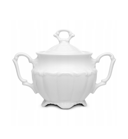 CHODZIEŻ MARIA TERESA C001 BIAŁA Cukiernica z pokrywką 400 ml | porcelana
