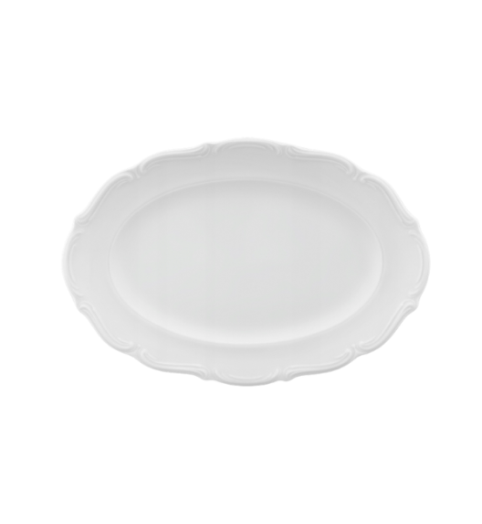 CHODZIEŻ MARIA TERESA C001 BIAŁA Rawier owalny 22 cm | porcelana
