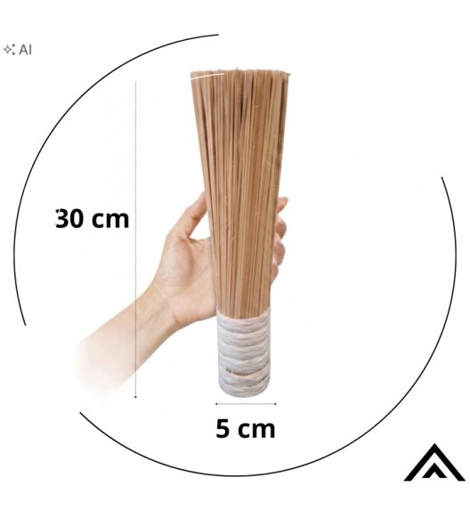 HAGE Szczotka do czyszczenia żeliwa 30 cm / drewno bambusowe
