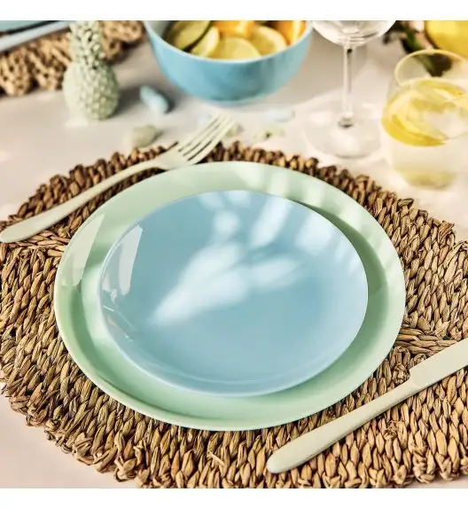LUMINARC DIWALI PARADISE BLUE Talerz deserowy 19 cm / szkło