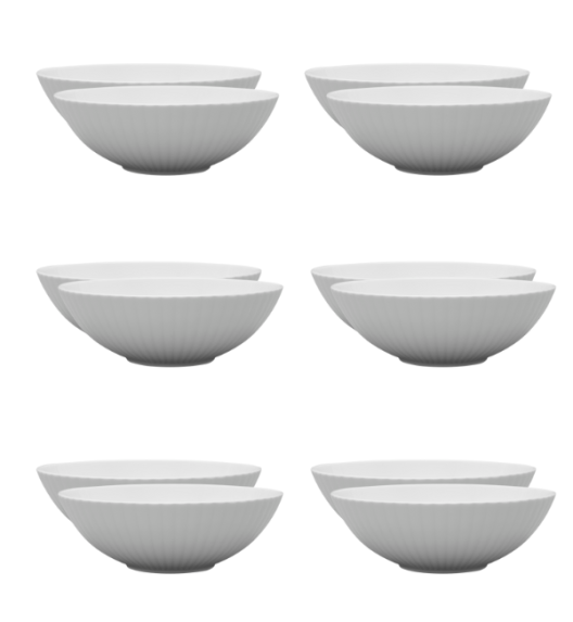 LUBIANA DAISY Salaterka 13 cm | biała porcelana | luz x 12 sztuk