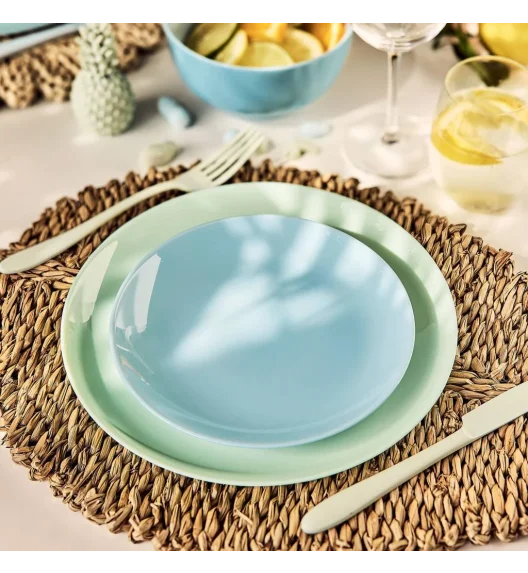 LUMINARC DIWALI PARADISE GREEN Serwis komplet 36 el / 12 os miętowy