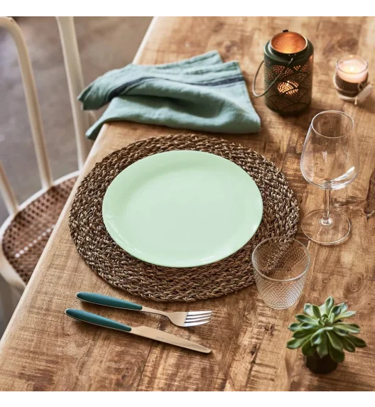 LUMINARC DIWALI PARADISE GREEN Serwis komplet 36 el / 12 os miętowy