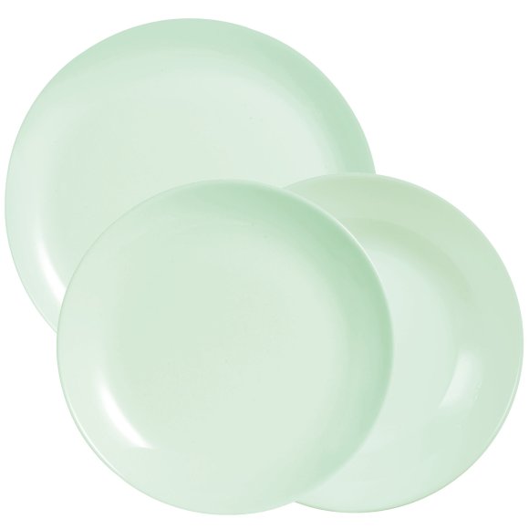 LUMINARC DIWALI PARADISE GREEN Serwis komplet 36 el / 12 os miętowy