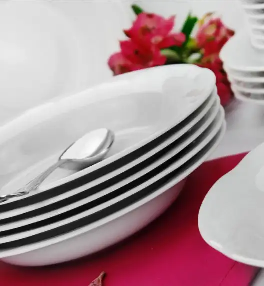 CHODZIEŻ KAMELIA C000 BIAŁA Talerz głęboki 22 / polska porcelana