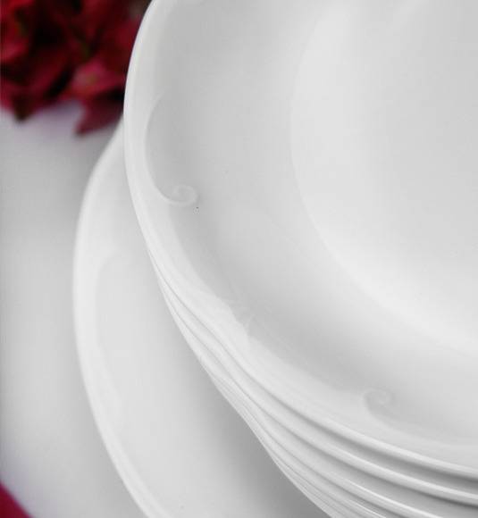 CHODZIEŻ KAMELIA C000 BIAŁA Talerz głęboki 22 / polska porcelana