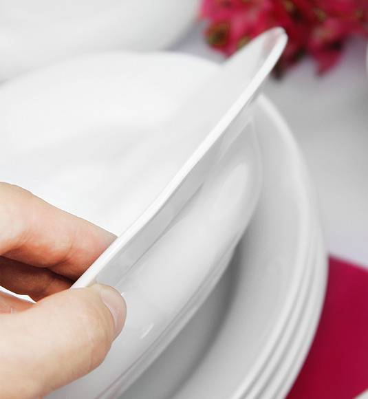 CHODZIEŻ KAMELIA C000 BIAŁA Talerz głęboki 22 / polska porcelana