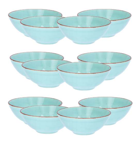 CHODZIEŻ CITY CT05 ŻYWIOŁY Salaterka 17 cm x 12 sztuk / SPOKÓJ OCEANU / porcelana