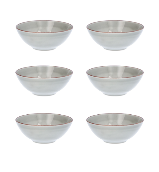 CHODZIEŻ CITY CT01 ŻYWIOŁY Salaterka 17 cm x 6 sztuk  / WULKANICZNA ZIEMIA / porcelana
