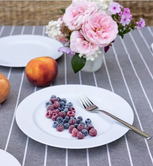 LUBIANA SIMPLE Serwis obiadowy 18 el / 6 osób | biała porcelana