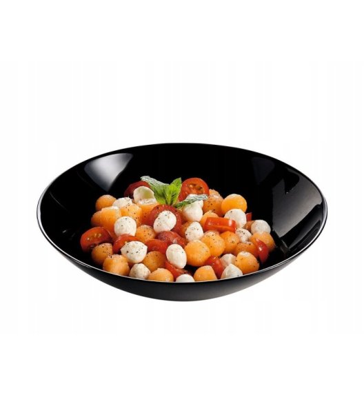 LUMINARC DIWALI BLACK 12x Talerz głęboki 20 cm / szkło