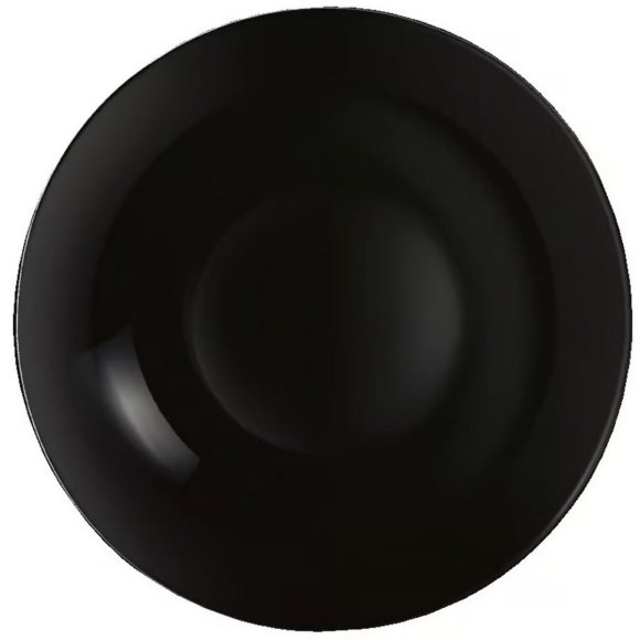 LUMINARC DIWALI BLACK 12x Talerz głęboki 20 cm / szkło