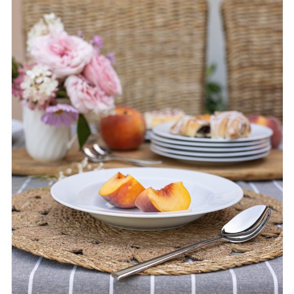 LUBIANA SIMPLE Serwis obiadowy 24 el / 6 osób | biała porcelana