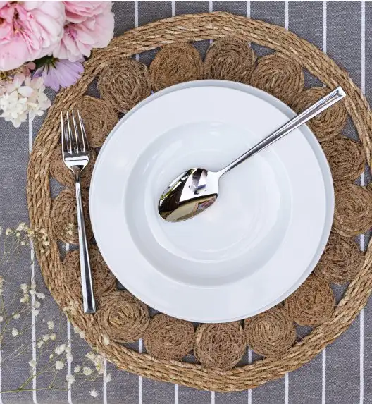 LUBIANA SIMPLE Serwis obiadowy 36 el / 12 osób | biała porcelana