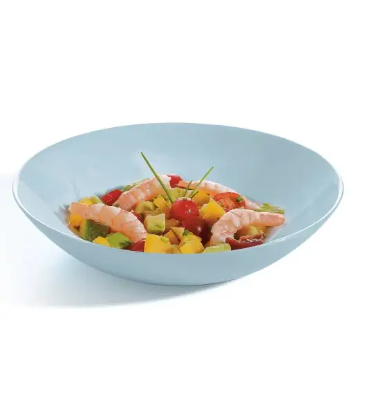 LUMINARC DIWALI PARADISE BLUE 12x Talerz głęboki 20 cm | 700 ml | szkło