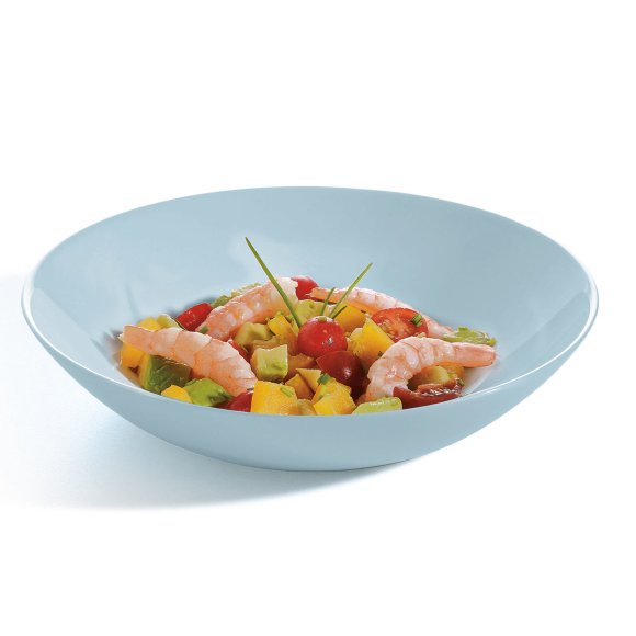 LUMINARC DIWALI PARADISE BLUE 12x Talerz głęboki 20 cm | 700 ml | szkło