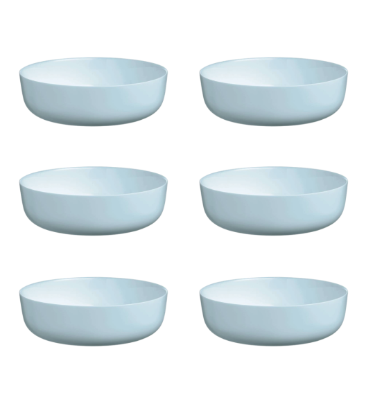 LUMINARC DIWALI PARADISE BLUE 6x Miska / Salaterka 22 cm | 2 L  | szkło