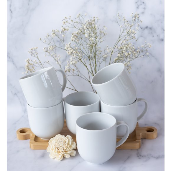 LUBIANA HOME Serwis obiadowy 24 el / 6 osób | biała porcelana