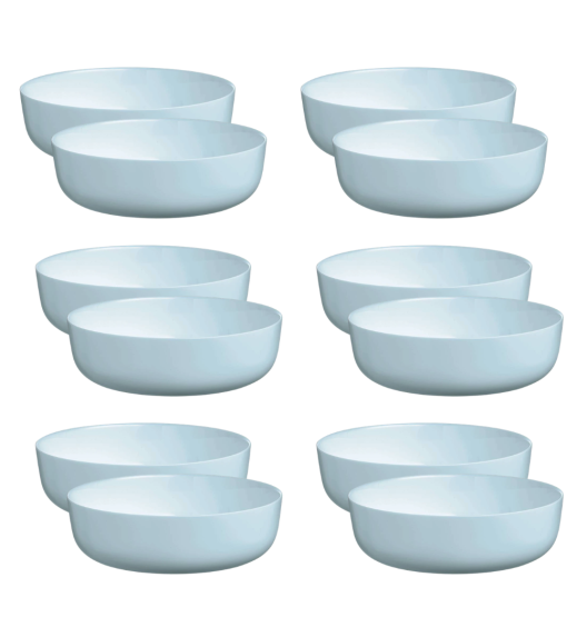 LUMINARC DIWALI PARADISE BLUE 12x Miska / Salaterka 22 cm | 2 L  | szkło