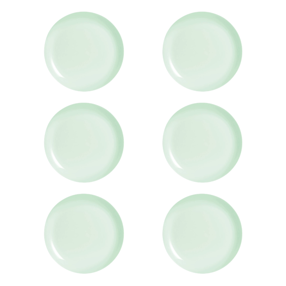 LUMINARC DIWALI PARADISE GREEN 6x Talerz obiadowy 25 cm / szkło