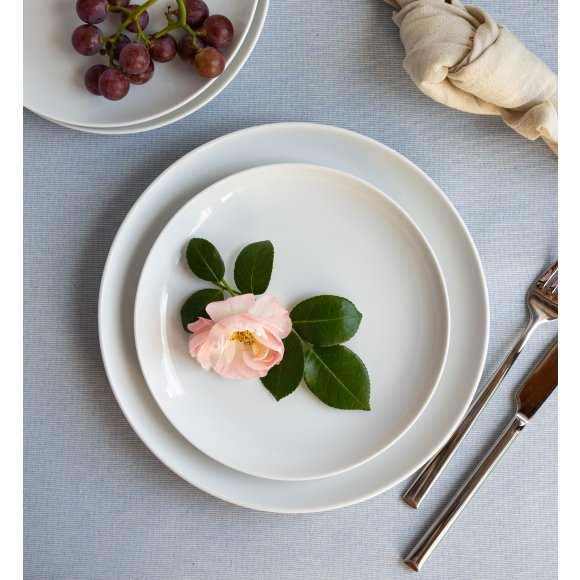 LUBIANA HOME Serwis obiadowo kawowy 40 el / 6 osób | biała porcelana