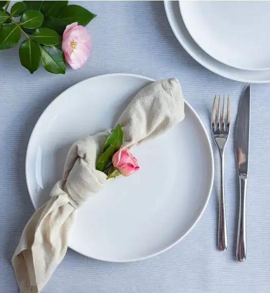 LUBIANA HOME Serwis obiadowo kawowy 112 el / 18 osób | biała porcelana