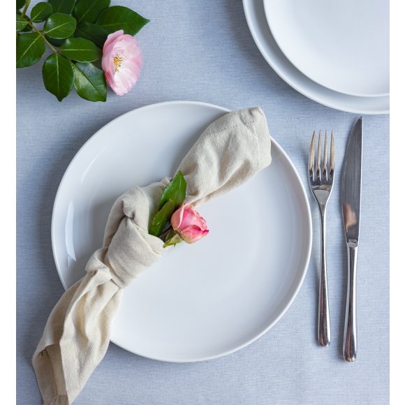 LUBIANA HOME Serwis obiadowo kawowy 112 el / 18 osób | biała porcelana