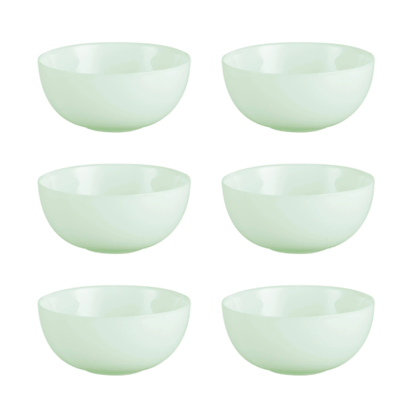 LUMINARC DIWALI PARADISE GREEN 6x Miska / Salaterka 12,5 cm | 300 ml | szkło