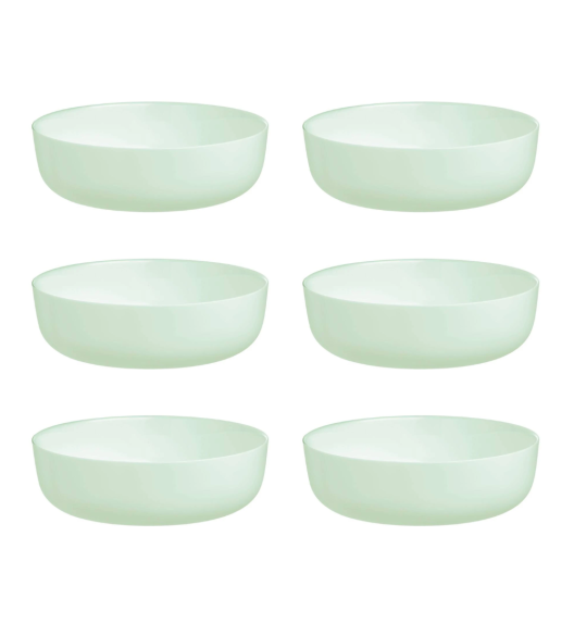 LUMINARC DIWALI PARADISE GREEN 6x Miska / Salaterka 22 cm | 2 L | szkło