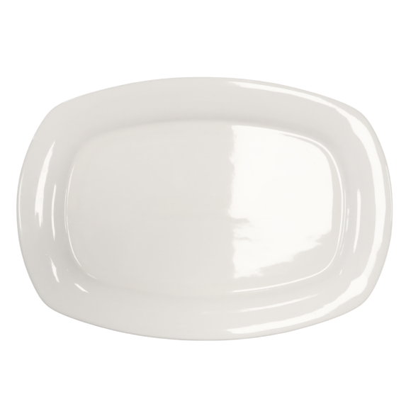 KAIA HOME BASIC Półmis 34x23,5 cm / biała ceramika
