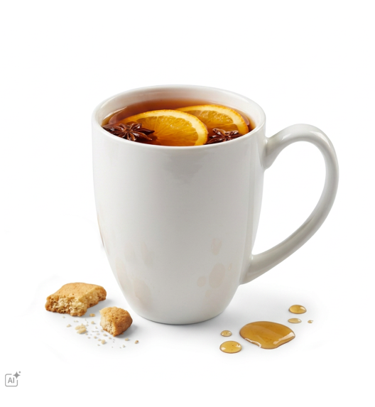 KAIA HOME BASIC Kubek 400 ml biała ceramika