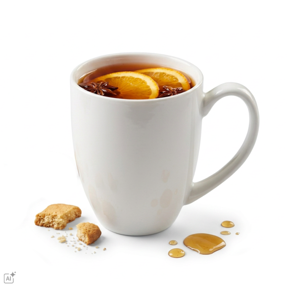 KAIA HOME BASIC Kubek 400 ml biała ceramika