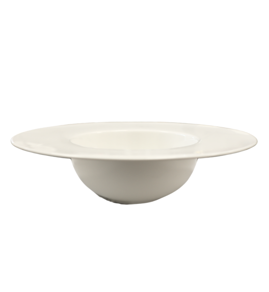 KAIA HOME AURA Talerz do pasty makaronu głęboki 23 cm / ceramika ecru